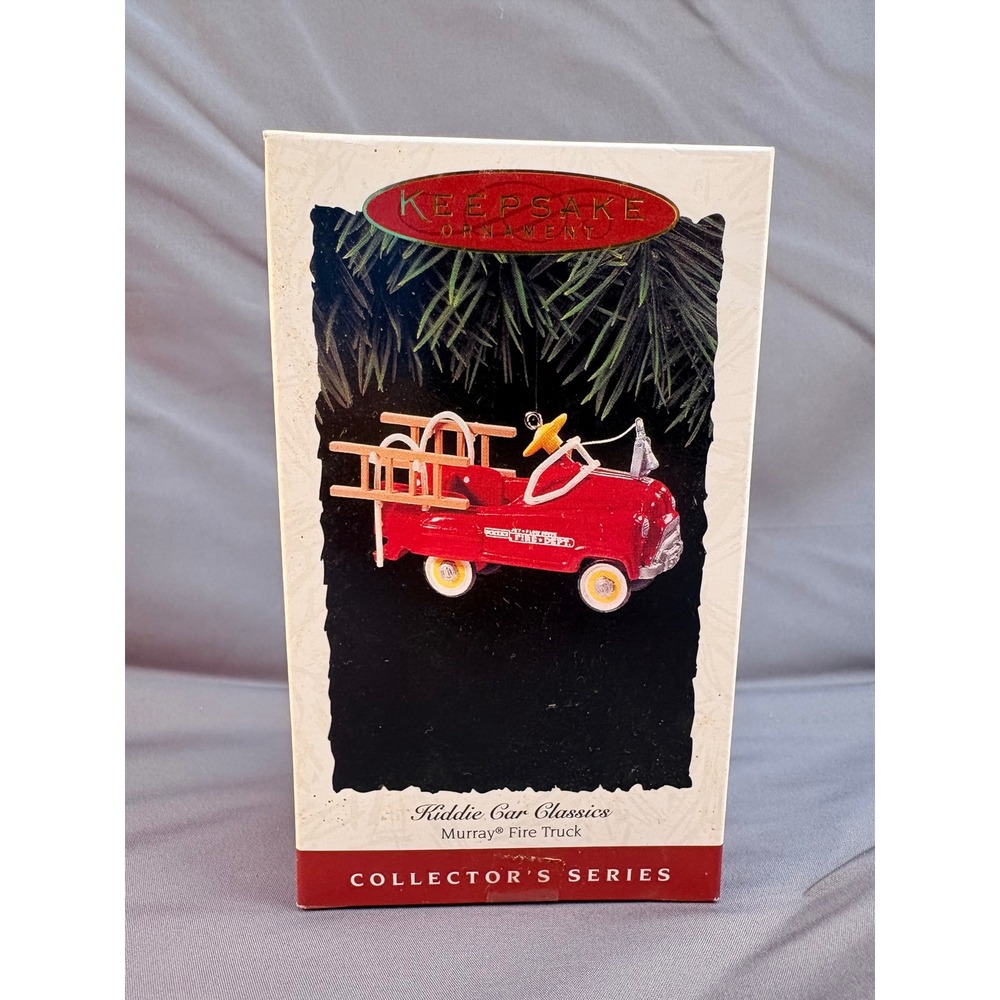Hallmark 1995 Kiddie Car Classics Murray Fire Truck Cast Metal Ornament Series 2